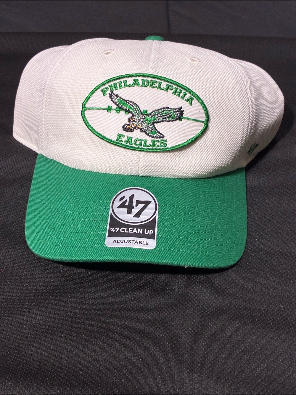 47 Brand Philadelphia Eagles Classic Logo hat with strap-back enclosure